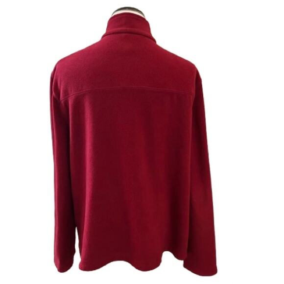GUC Saddlebred Red Lightweight Full Zip Fleece Jacket. Size L - Picture 5 of 7